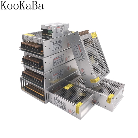 Interruptor LED de fuente de alimentación, adaptador para transformadores, DC5V 2A 3A 4A 5A 8A 10A 12A 20A 30A 40A 60A, WS2812B SK6812 APA102 ► Foto 1/6