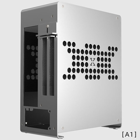 HTPC Mini ITX de aluminio A1, carcasa de ordenador de escritorio, torre, soporte 1U, fuente de alimentación, gráficos independientes tarjeta, chasis portátil ► Foto 1/6