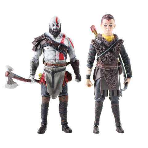 Figuras de acción de Kratos Atreus para niños, juguete de 14cm-18cm, juego God of War, regalo para niños ► Foto 1/5