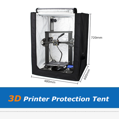 48*60*72cm 3D impresora carcasa cubierta de protección de tienda de campaña para Ender-3 Pro Ender-5 CR-10 Prusa I3 3D piezas de la impresora ► Foto 1/6