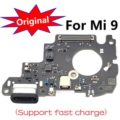 Conector de base 100% Original para Xiaomi Mi 9 Mi9, puerto de carga USB, placa de Cable flexible con reemplazo de micrófono ► Foto 1/5