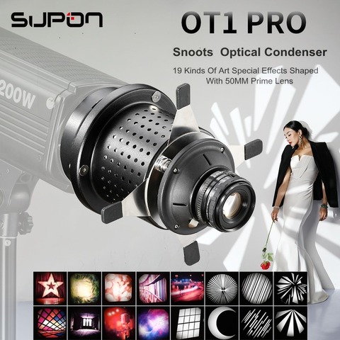 Soonpho-cilindro de luz cónico para montaje Bowens OT1 PRO, condensador óptico para fotos, efecto especial artístico ► Foto 1/6