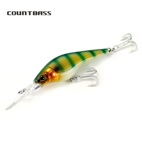 Countbass-Cebo duro para Sábalo, 60mm, Crankbait, Wobblers, carnada para tirones, Señuelos de pesca de lubina de agua dulce, 1 ud. ► Foto 1/6