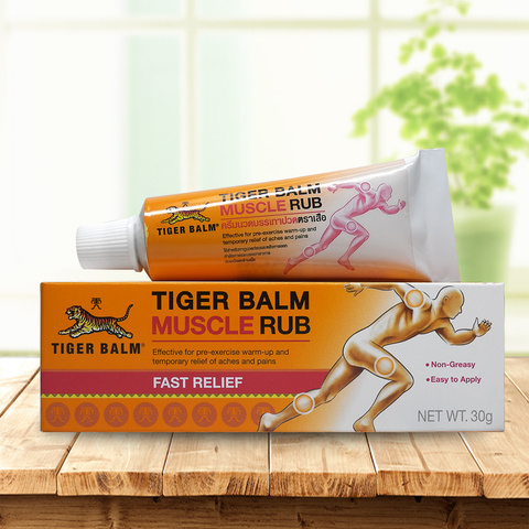 Tiger balm-Bálsamo rojo original para aliviar el dolor de las articulaciones, pomada para masaje muscular, yeso para el cuidado de la salud, 30 g/unidad ► Foto 1/6