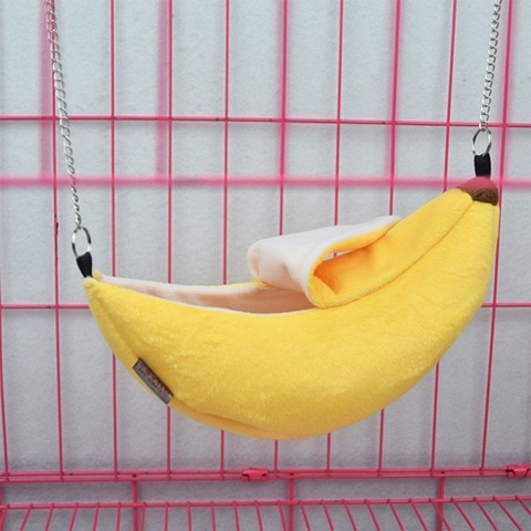 Diseño con Animales Mascotas Banana hámster hamaca para ratas jaula casa nido Hamster casa Animal PEQUEÑO hamaca ► Foto 1/6