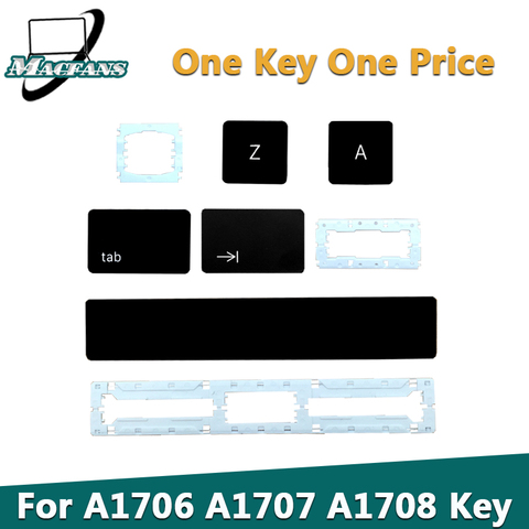 Tecla A1706 para MacBook Pro de 15 pulgadas, A1707 A1708 Key One Black One Butterfly Clip 2016 2017 US diseño del Reino Unido, repuesto de llave A1706 ► Foto 1/4