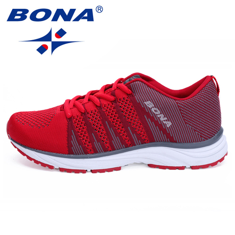 BONA-zapatos de malla para correr para mujer, zapatillas de deporte tejidas de diseñador, tendencias de tenis, deportes al aire libre, para caminar y trotar ► Foto 1/6