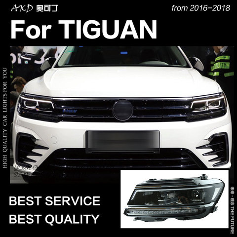 AKD estilo de coche para faros VW Tiguan 2017 Nuevo Tiguan L LED faro DRL escondió la cabeza de la lámpara Ojo de Ángel Bi Xenon Beam ► Foto 1/3