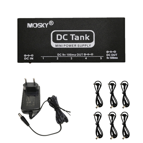 Mosky-Mini fuente de alimentación de Pedal de efectos de guitarra, DC-TANK de 9V, 6 salidas de potencia aisladas, protección contra sobrecorriente ► Foto 1/5