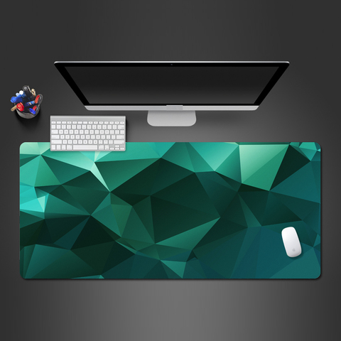 Alfombrilla de ratón del juego con personalidad creativa, Color verde, llamativo, caja de bloqueo para teclado de escritorio, almohadilla grande, almohadilla de goma limpiable ► Foto 1/6