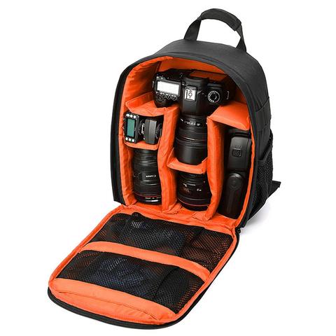 Profesional suave bolso de Nylon para cámaras al aire libre impermeable fotografía DSLR Cámara mochila bolsa de viaje bolsa paquete ► Foto 1/6