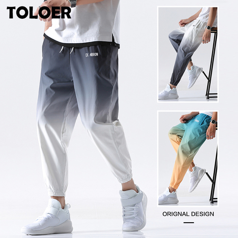 Ropa informal estilo Hip Hop para hombre, pantalones Cargo informales con cintura elástica, Color gradiente, harén, novedad de 2022 ► Foto 1/6