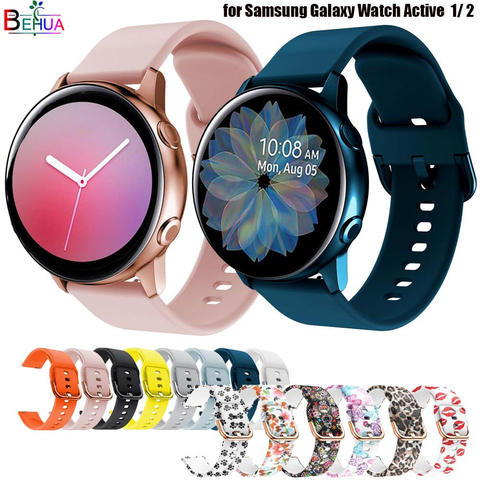 De silicona Original de 20mm banda correa para Samsung Galaxy ver activo 2/40/44mm/3/41mm reloj pulsera para Huawei GT 2 de 42mm ► Foto 1/6