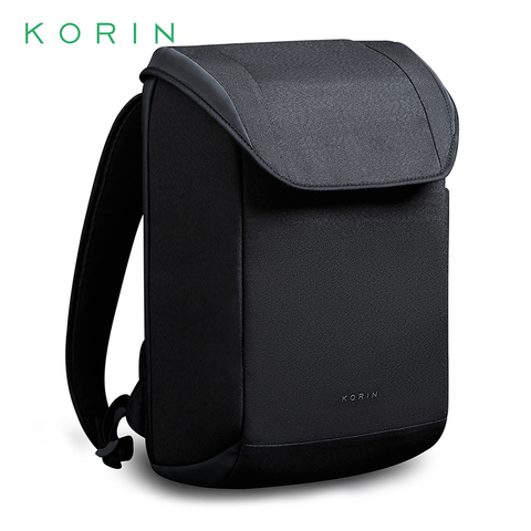 Korin Design-mochila de viaje para hombre resistente al agua, antirrobo, a prueba de cortes y carga USB, 15-15,6 pulgadas, para ordenador portátil ► Foto 1/6