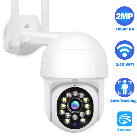 Yoosee-cámara IP de seguridad inteligente para exteriores cámara domo de velocidad PTZ con visión nocturna IR de 2MP, WiFi, 1080P, HD, CCTV, P2P ► Foto 1/6