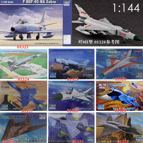 1: 144 aviones de montaje de plástico militar de China Russia USA Fighter modelo 9 tipos a elegir ► Foto 1/2