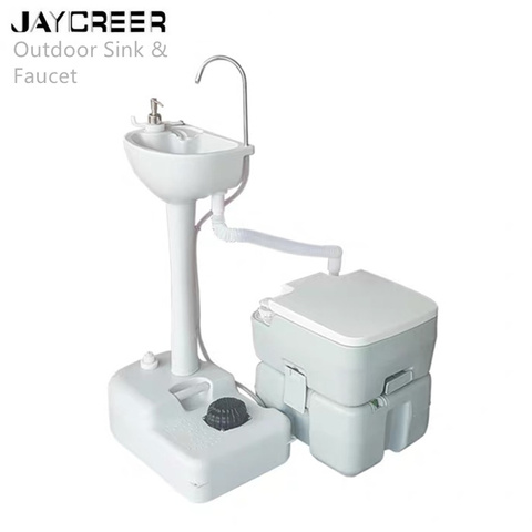 JayCreer-fregadero y grifo para baño al aire libre, juegos completos para RV ,Camping, barco, vela, jardín, Hospital, CDC ► Foto 1/6