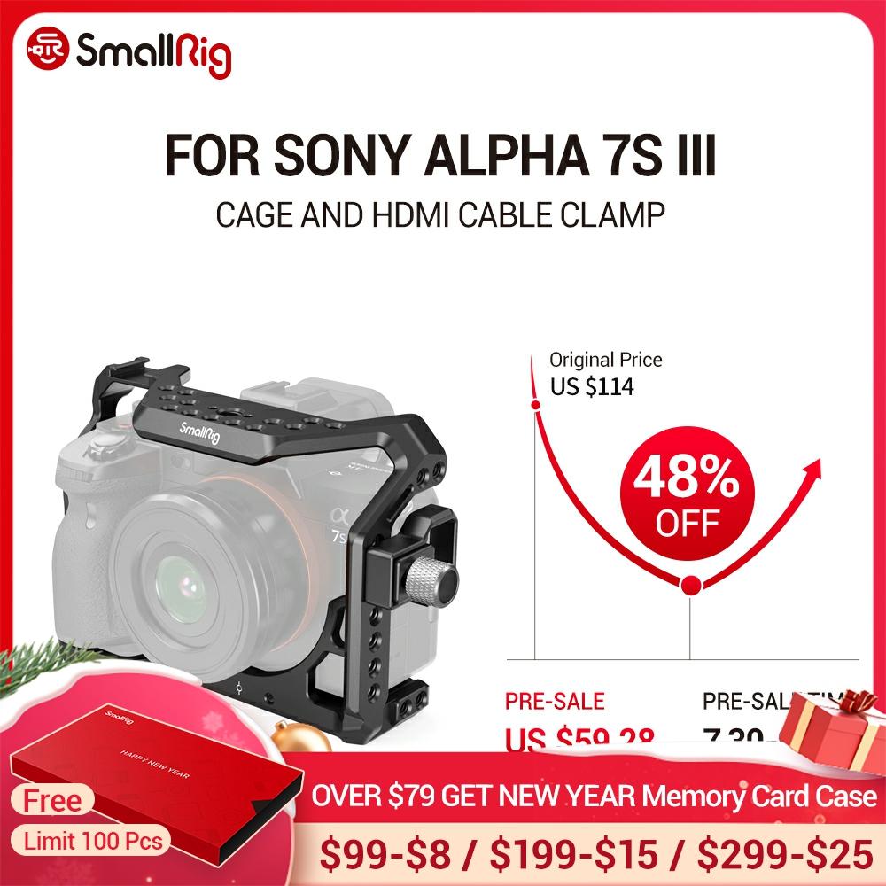 SmallRig A7S3 A7siii Cámara jaula para SONY Alpha 7S III HDMI y Cable compatible con pinza para cámaras 3007 ► Foto 1/6