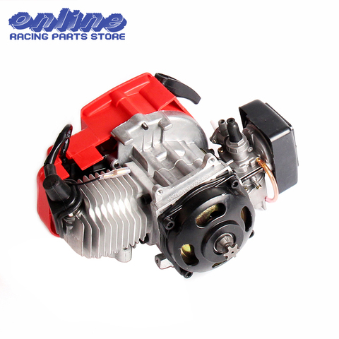 47cc 49cc Pocket Bike Motor de arranque de 2 tiempos para Mini Go Kart Dirt Bike gasolina Scooter ATV Pocket Bike Motor ► Foto 1/5