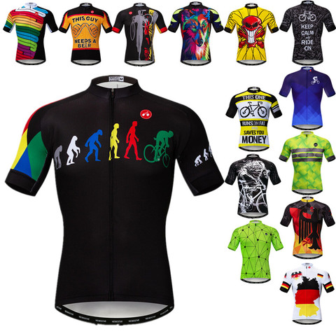 Weimostar-Maillot de ciclismo profesional para hombre, camiseta de verano para bicicleta de carreras deporte, transpirable, 2022 ► Foto 1/6