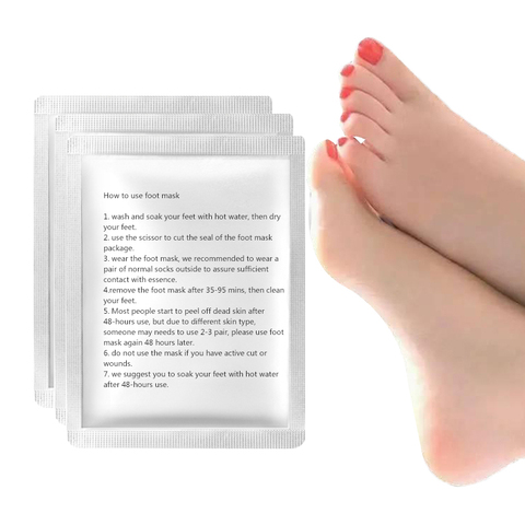 ¡Caliente! Calcetines exfoliantes para pedicura, 1 paquete, mascarilla para pies, cuidado y pedicura, calcetines para eliminar cutículas de piel muerta, calcetines Suso para pedicura ► Foto 1/6