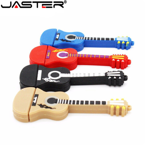 Jaster-unidad Flash USB de dibujos animados, instrumento Musical, guitarra, violín, nota, 4GB, 8GB, 16GB, 32GB, 64GB ► Foto 1/6