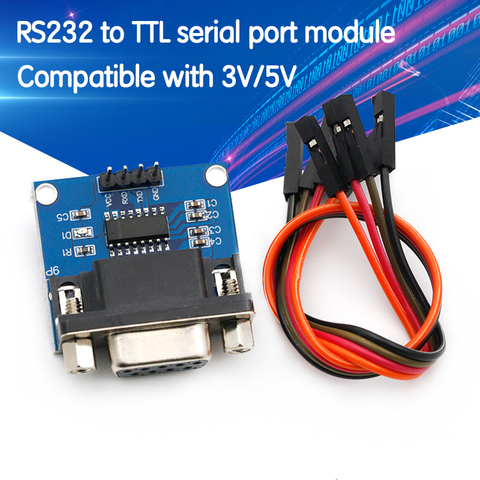 Módulo convertidor de puerto Serial MAX3232 RS232 a TTL conector DB9 MAX232 para Arduino ► Foto 1/6