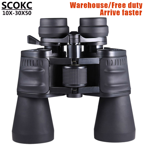 SCOKC10-30X50 poder zoom binoculares de cristal telescopio profesional para la caza de alta calidad telescopio monocular binoculares ► Foto 1/6