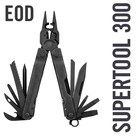 LEATHERMAN-superherramienta 300 EOD, multiherramienta con brazo de fuego y herramientas EOD para técnicos, negro con funda MOLLE ► Foto 1/6