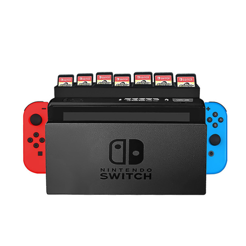 Accesorios para Nintendo Switch, estuche de tarjetas de juego con 28 ranuras para tarjetas de juego, soporte de cartucho de acoplamiento para Nintendo Switch ► Foto 1/5