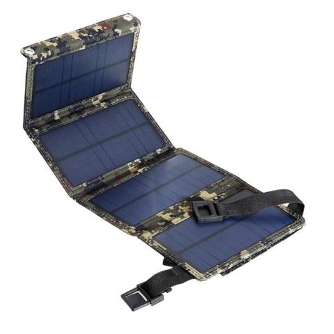 Panel Solar para teléfono móvil, cargador rápido USB de 5V, 2A, paneles solares plegables para viajes al aire libre, placa de batería Solar para teléfono móvil ► Foto 1/6