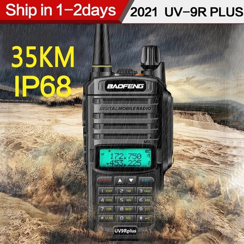 Baofeng-walkie-talkie UV-9R plus, resistente al agua IP68, alta