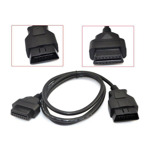 Cable de extensión OBD II OBD2 para escáner automático, adaptador de diagnóstico ECU, 30cm, 100cm, 1,5 M, 3 metros, 16 Pines, macho a hembra ► Foto 1/5