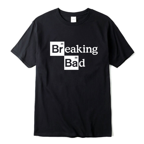 XIN YI-Camiseta de alta calidad para hombre, 100% algodón, cuello redondo, Heisenberg, manga corta, informal, con estampado de Breaking Bad ► Foto 1/6