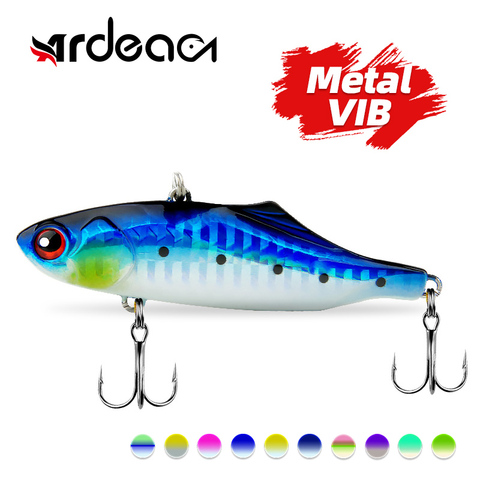 Hundimiento de Señuelos de Pesca con vibración, 30g 75mm vib, señuelo de Metal curricán, cebo duro, crankbait, pesca de invierno, Lucio, señuelo de plomo ► Foto 1/6