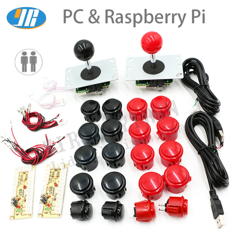 Control de juego de Arcade Joystick DIY Kit de cero retraso Arcade DIY Kit USB codificador PC Joystick Arcade Sanwa botones Push ► Foto 1/6