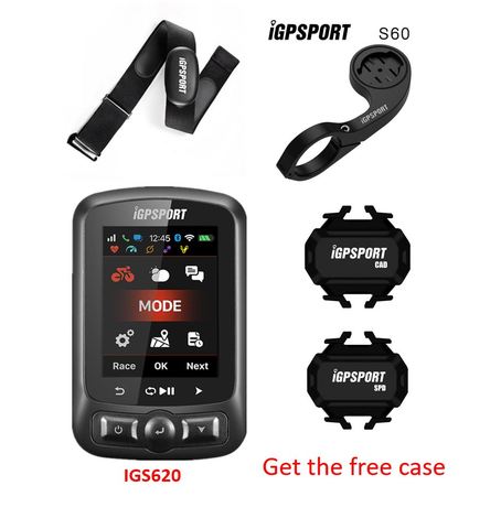 IGPSPORT-Ordenador de ciclismo IGS620 con GPS, monitor de ritmo cardíaco con sensores, accesorios para exteriores ► Foto 1/6