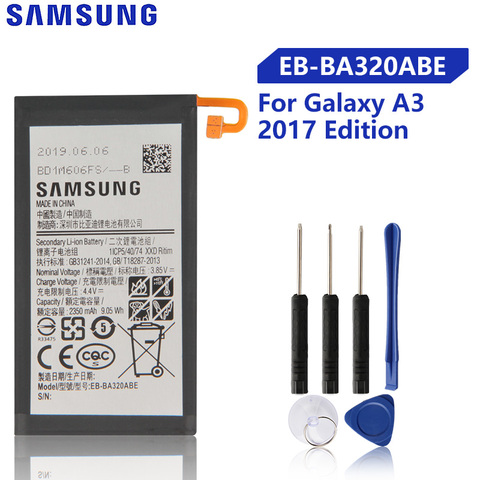 Samsung-Batería de repuesto Original para Galaxy A3, 2017, A320, edición 2017, EB-BA320ABE, 2350mAh ► Foto 1/6