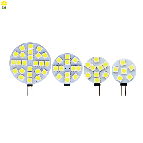 Venta al por mayor 1W 5W G4 LED SMD 5050 180 grados blanco cálido Marina Camper Luz de RV bombilla de la lámpara DC 12V 12V 6/9/12/24 envío gratis de Chips ► Foto 1/6