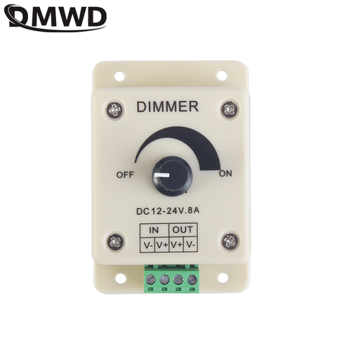 Regulador de voltaje de DC-DC estabilizador de voltaje 8A de fuente de alimentación ajustable controlador de velocidad DC 12 V LED Dimmer 12 V 1 Uds ► Foto 1/6