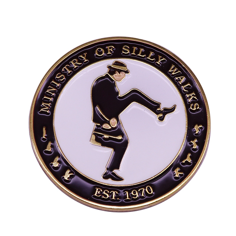 Broche de solapa para mujer, alfiler, The profession Of Silly Walks ► Foto 1/3