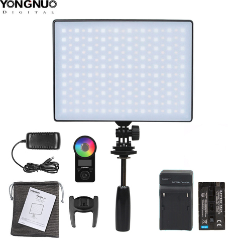 YONGNUO-luz LED para cámara de vídeo YN300Air II YN-300 Air Pro RGB, Kit de carga de batería opcional, luz de fotografía y adaptador de CA ► Foto 1/6