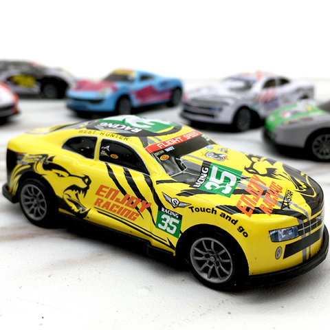 Regalo novedoso de aleación de coche de carreras de coche con retroceso juguetes para niños Mini Racing Juguetes Coche caja de arena modelo regalos de los niños ► Foto 1/5