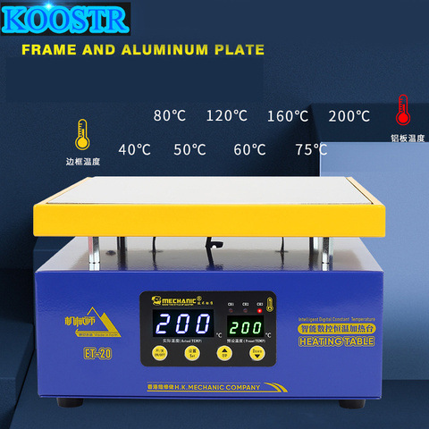 Tabla de calentamiento de temperatura constante mecánico Preheator Digital de temperatura inteligente para reparación BGA Removin de Marco medio PCB ► Foto 1/6