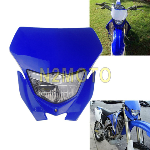 Faro H4 Universal para motocicleta Yamaha WR250 WR450 TTR WR Enduro Supermoto Dirt Bike, Faro de motocrós, carenado ► Foto 1/6