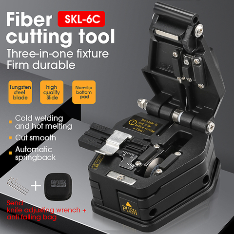 Cuchillo de corte de cable de fibra SKL-6C FTTH, utensilios con cuchillas de fibra óptica, 16 hojas de superficie ► Foto 1/6