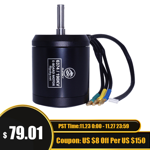 Motor Flipsky BLDC Belt 6374 190KV 3250W para monopatín eléctrico con función impermeable y a prueba de polvo ► Foto 1/6