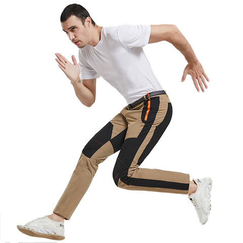 Pantalones elásticos para hombre y mujer, pantalones secos rápidos para deportes al aire libre, senderismo, Camping, escalada, viaje, impermeables, PN45 ► Foto 1/6