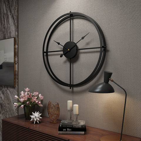 Reloj de pared de Metal para decoración del hogar, colgante grande 3D, Digital, de diseño moderno, arte del reloj silencioso, 40x40cm ► Foto 1/6