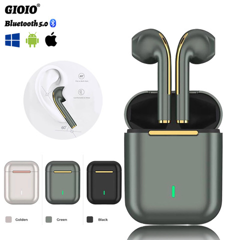 Auriculares inalámbricos J18 TWS, cascos deportivos con Bluetooth, impermeables, IPX5, sonido HIFI, para Iphones, Huawei, Samsung y Xiaomi ► Foto 1/6